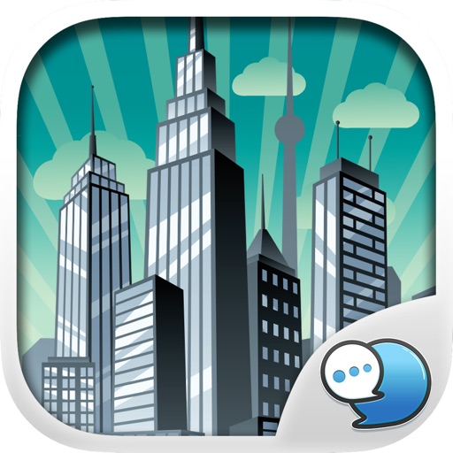 City Town Emoticons Sticker for iMessage ChatStick icon