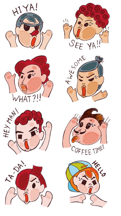 Faces Message Stickers