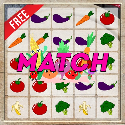 Touch-Matching & Merge for Coloured Vegetables Icon