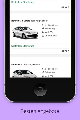 Mietwagen App screenshot 3