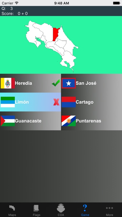 Costa Rica Province Maps, Flags, Capitals