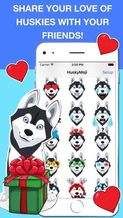 HuskyMoji - Siberian Husky Emoji Keyboard Stickers