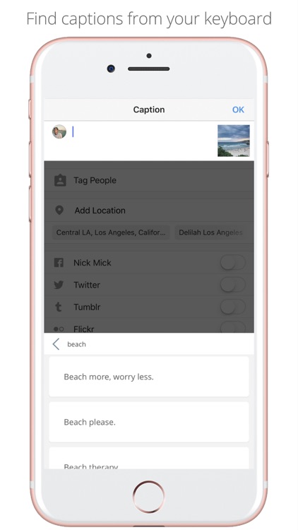 Captiona. Captions & Quotes for Instagram Facebook screenshot-3