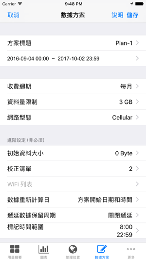 DataCare - 監看 WiFi/3G/4G 數據流量(圖4)-速報App