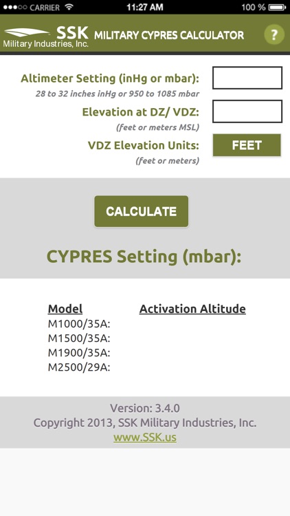 Military CYPRES Calculator