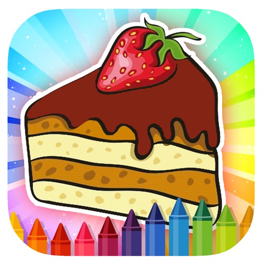 Draw Strawberry Cake Game Coloring Book Free iOS App