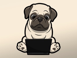 React with cute Pug Dog Stickers and Emojis Pack3