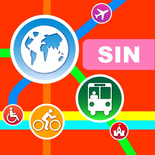 Singapore City Maps - Discover SIN with MRT,Guides icon