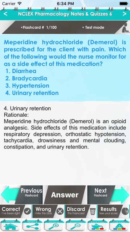 Pharmacology NCLEX Questions 4600 Exam Quiz screenshot-4