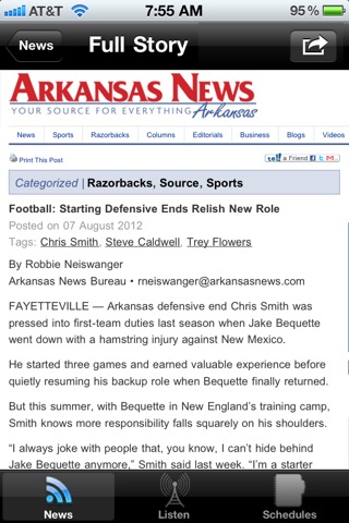 Arkansas Football - Radio, Schedule & Newsのおすすめ画像2