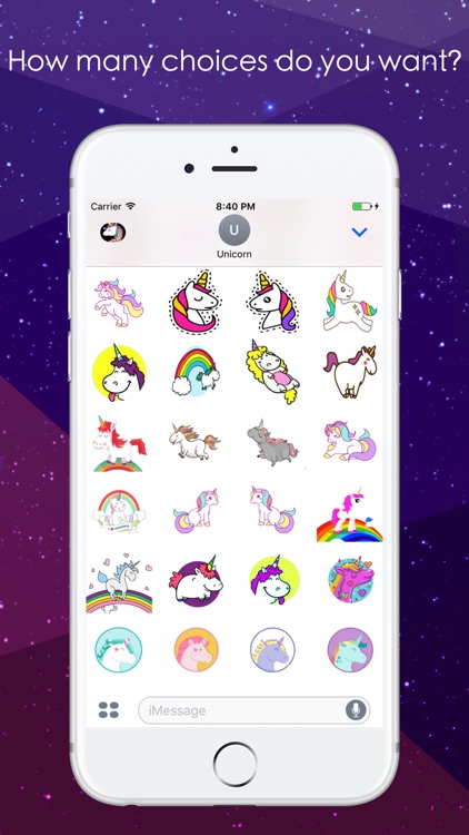 Unicorns Emoji and Stickers