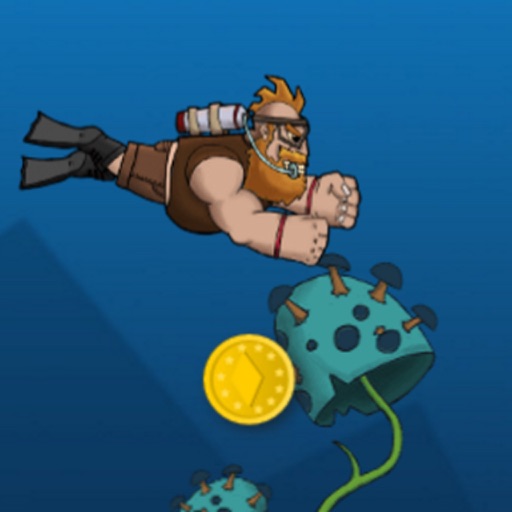 -Crazy divers looking for gold and pearls icon