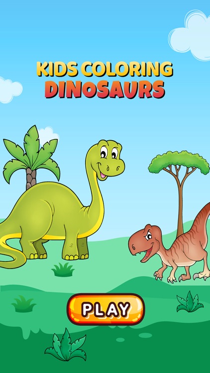 Dinosaurs Coloring Page For Preschool and Toddlers