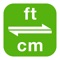 Icon Feet to Centimeters | ft to cm