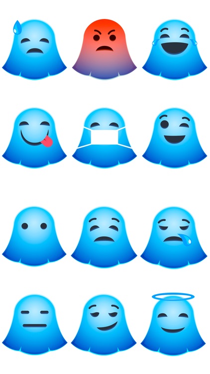 Snap Stickers - Funny Ghost Emoji