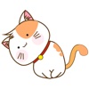 Kenta, the innocent cat for iMessage Sticker