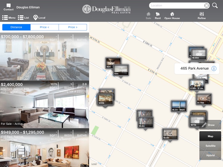 Douglas Elliman Real Estate for iPad