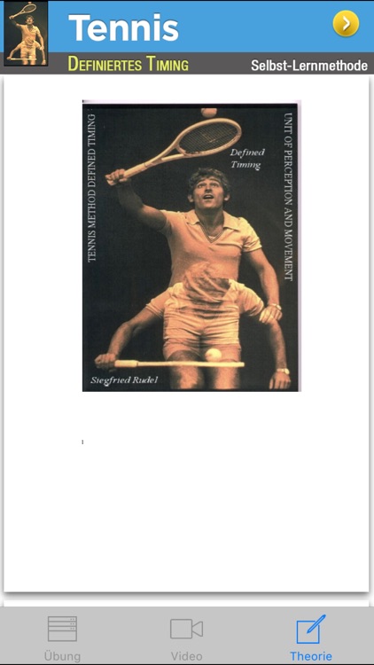 Tennis - Lernprogramm - Definiertes Timing
