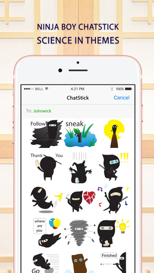 Ninja boy Stickers Emoji Keyboard By ChatStick(圖1)-速報App