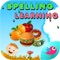 Icon Spelling Learning Foods Phonics Words for Kids
