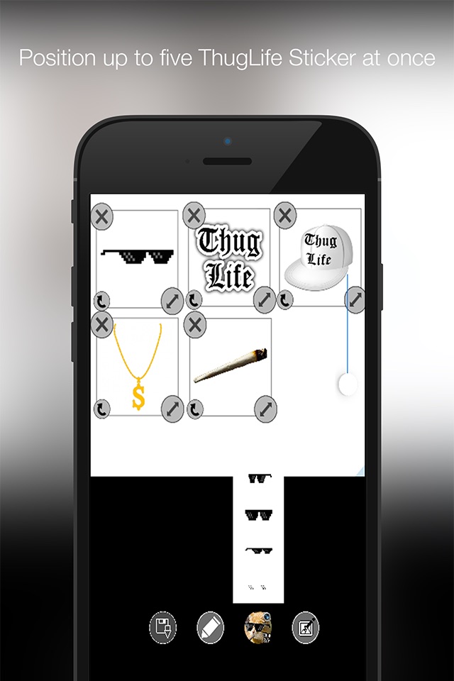 Thug Life Photo Maker: Funny Sticker Editor screenshot 2