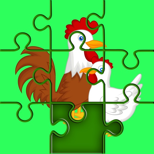 Chicken Jigsaw Puzzle for Little Kids iOS App