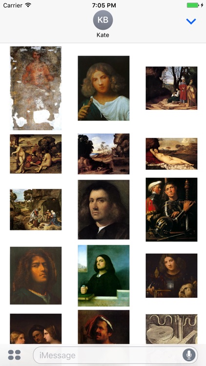 Giorgione Artworks Stickers