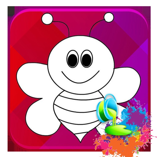 Story Bee Coloring Page Icon