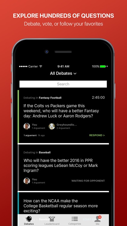 Fandings - Social Network for Sports Debate