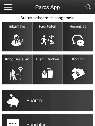 Parcs App - náhled