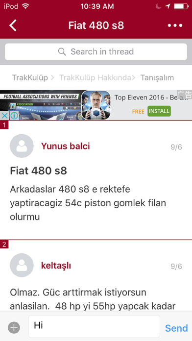 TrakKulüp screenshot 2