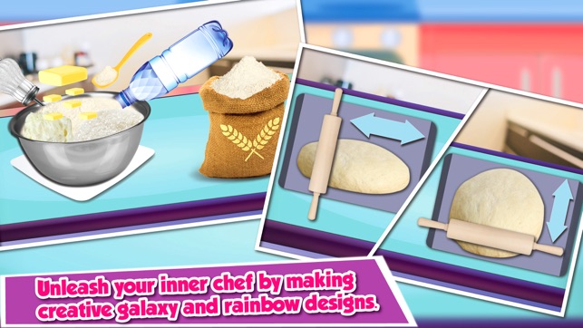 Galaxy & Rainbow Apple Pie Maker - Superstar Chef(圖5)-速報App