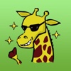 Funny Raffe Giraffe Sticker
