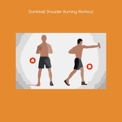 Dumbbell shoulder burning workout icon