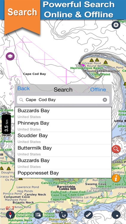 Cape Cod Bay Fishing Charts