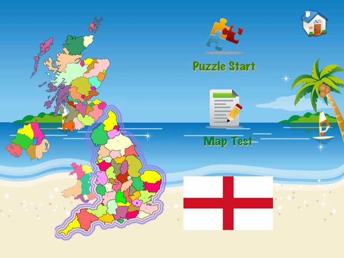 United Kingdom Puzzle Map