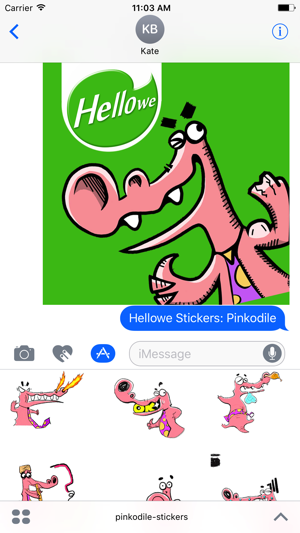 Hellowe Stickers:Pinkodile(圖1)-速報App