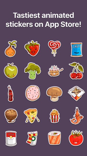 Fancy Food - Animated Stickers Fruits & 