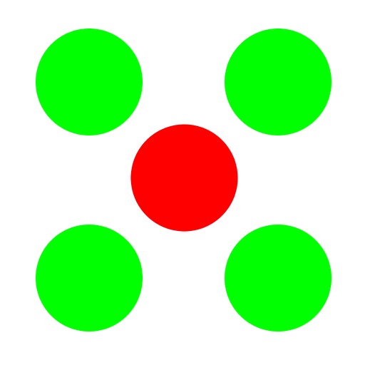 Circle the red dot! Icon