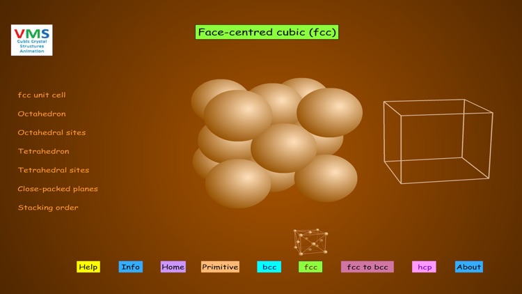 VMS - Cubic Crystal Structures Animation Lite screenshot-4