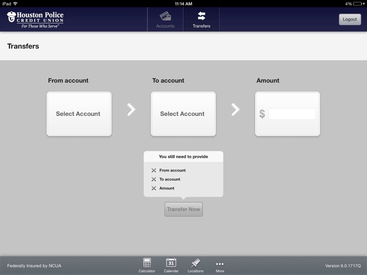 HPCU Mobile Banking for iPad screenshot-3