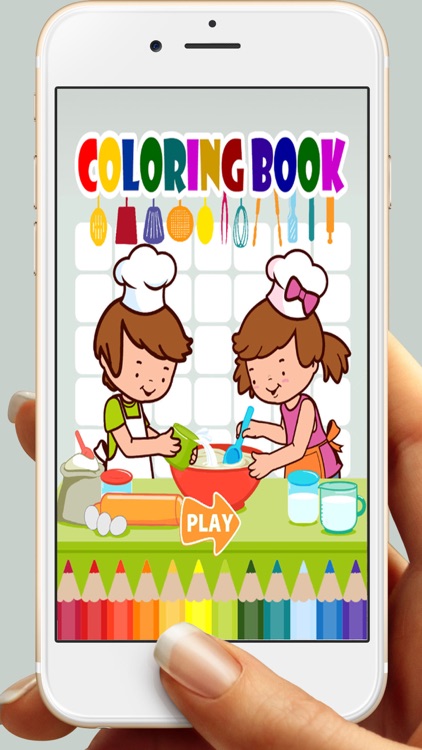 Printable Cooking Coloring Book Game For Kids