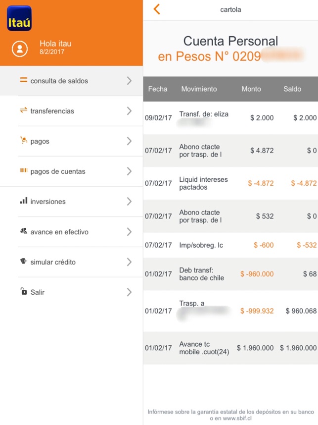 Itaú Chile para iPad(圖5)-速報App