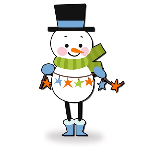 Snowman in Christmas Stockings icon