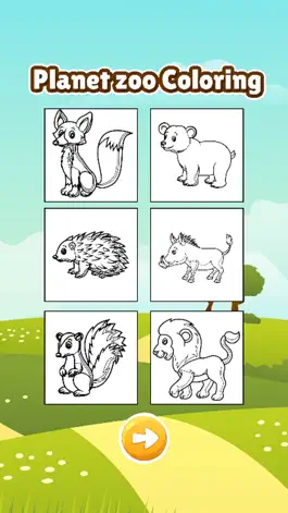 Game screenshot Planet of zoo animal coloring book games for kids apk