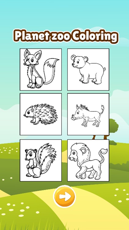 Planet of zoo animal coloring book games for kids