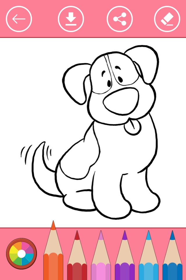 Dog Coloring Book for Kids: Learn to color & draw screenshot 4