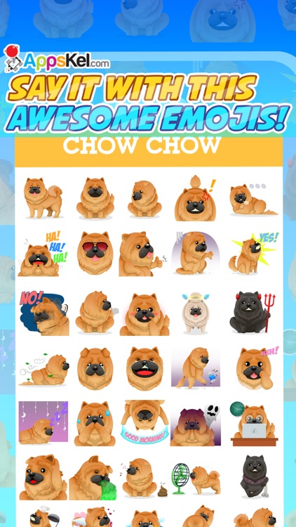 Chowmoji: Chow-Chow Dog Emoji & Stickers App screenshot-3