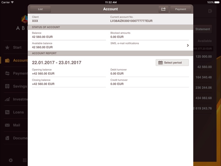 ABLV Internetbank for iPad