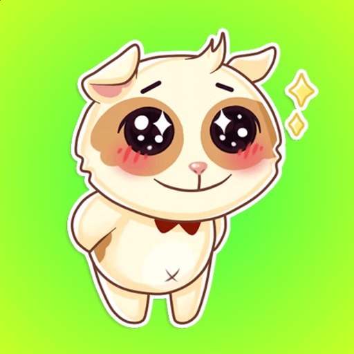 Cute and Happy Puppies Stickers iOS App